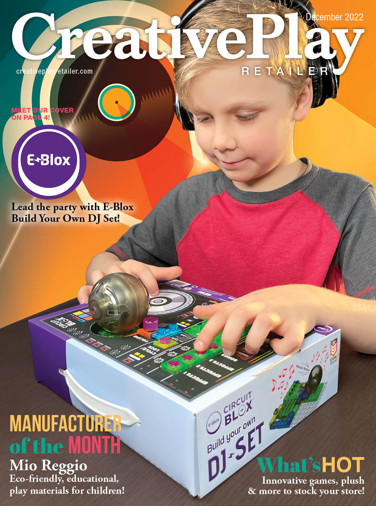 SOLI USA & E-Blox - Creative Play Retailer Magazine Cover December 2022 BYO DJ SET